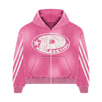 Prestige Big P Zip-Up Hoodie - Pink