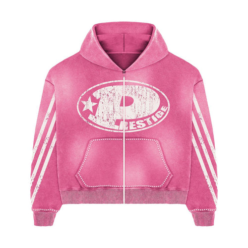 Prestige Big P Zip-Up Hoodie - Pink