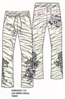 LKS Zebra Skull Sweatpant