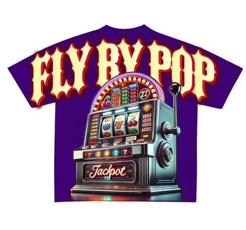 Fly By Popularity Jackpot T-Shirt – Vibrant Gaming & Streetwear Fusion