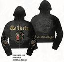 Panther Cropped Zip Hoodie