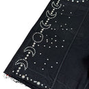 Elite Premium Denim Moon Phase Embellished Denim Shorts – Jet Black