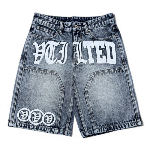 VTILTED Formula Jorts – Blue Wash