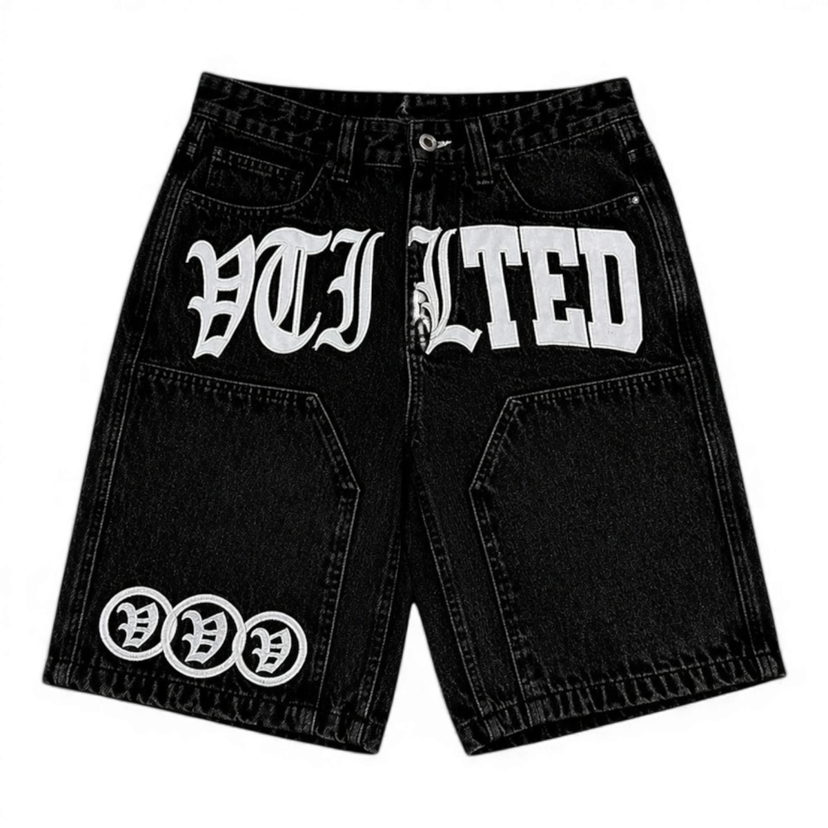 VTILTED Formula Jorts – Black Wash