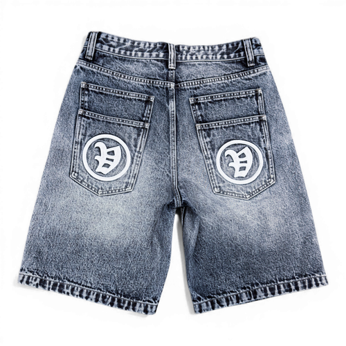 VTILTED Formula Jorts – Blue Wash