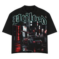 Vtilted Men's Chinatown Graphic Tee - Jet Black