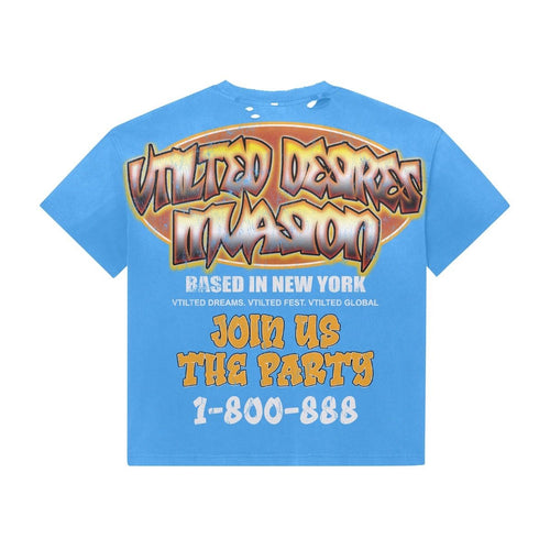 VTILTED “1-800” Tee – Light Blue