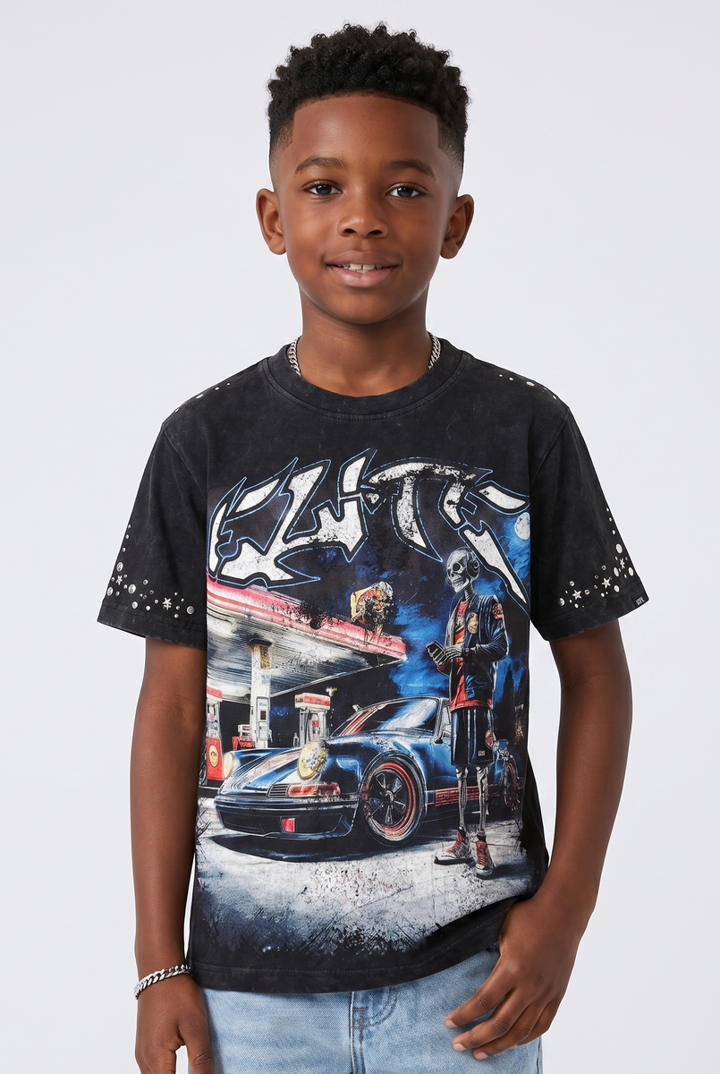 Elite Premium Denim YB Night Premium Embellished Kids Tee