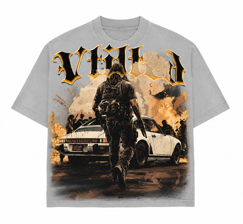 Vtilted Men's Warzone Graphic Tee - Gray