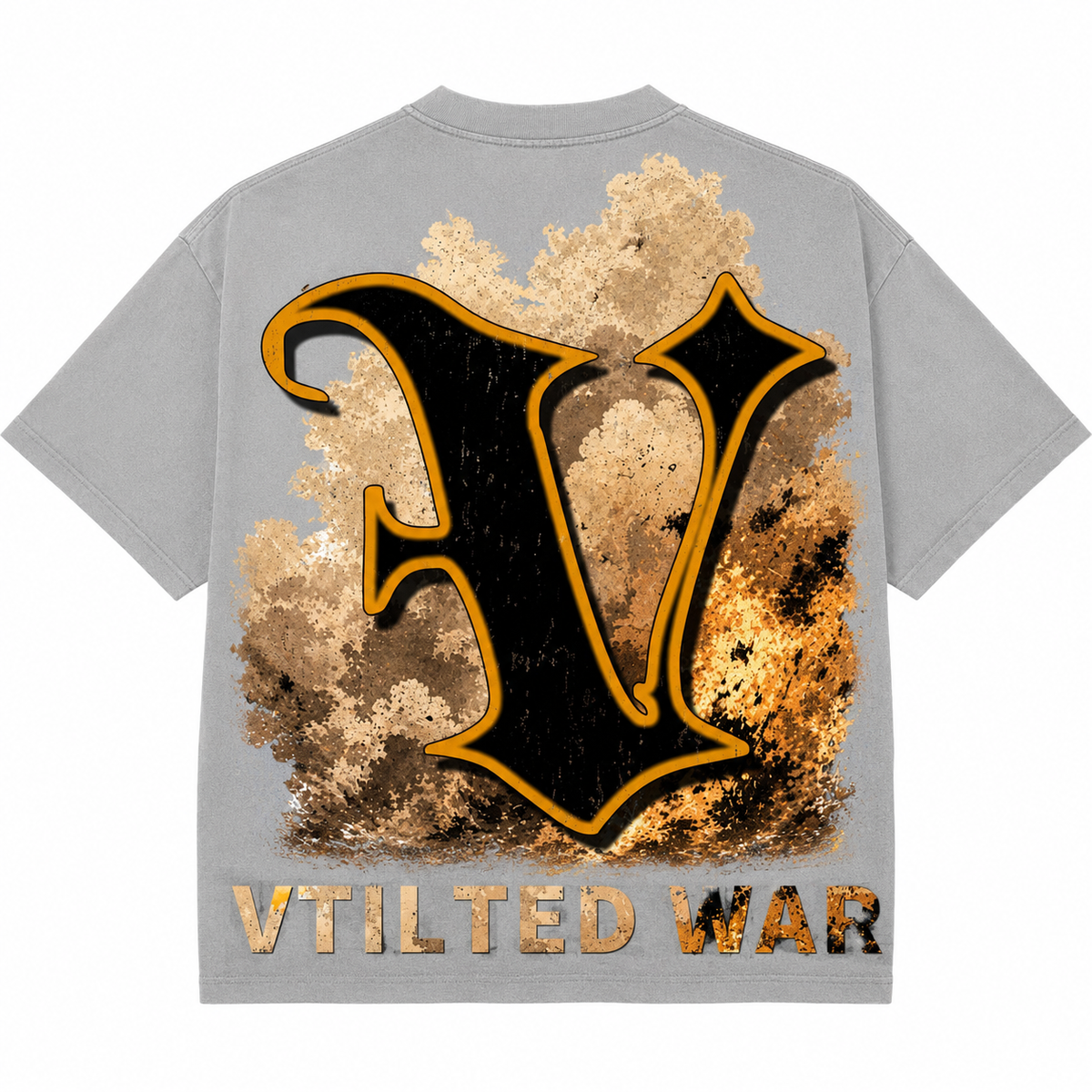 Vtilted Men's Warzone Graphic Tee - Gray