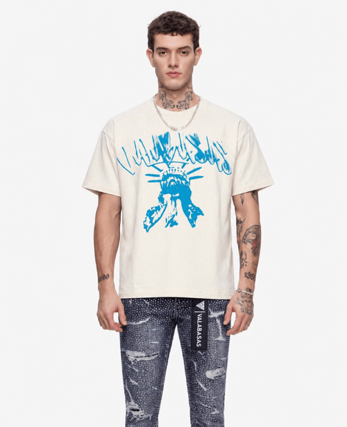 VALABASAS "Liberty" Tee – Cream