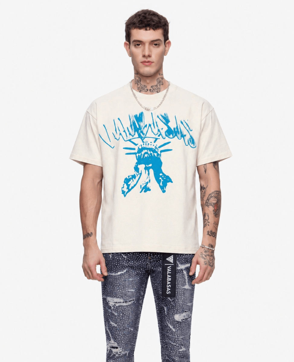 VALABASAS "Liberty" Tee – Cream