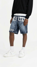 VTILTED Formula Jorts – Blue Wash