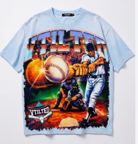 VTILTED “Homerun” Tee – Blue Wash