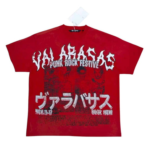 VALABASAS Punk Fest Red Tee