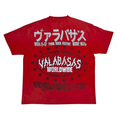 VALABASAS Punk Fest Red Tee