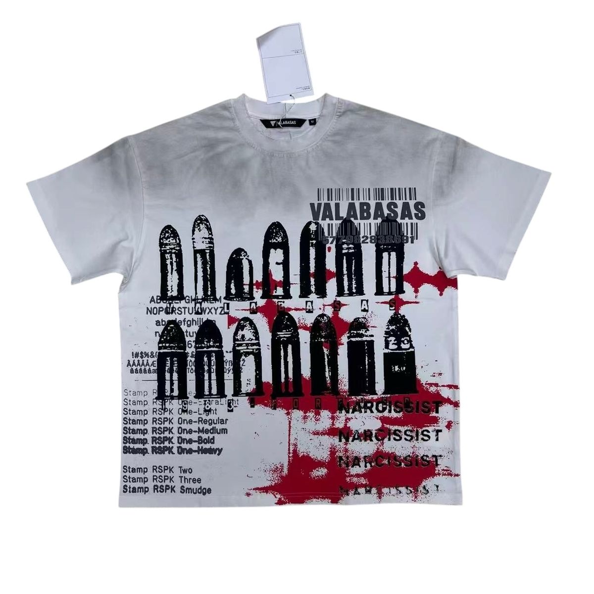 VALABASAS Narcissist White Tee
