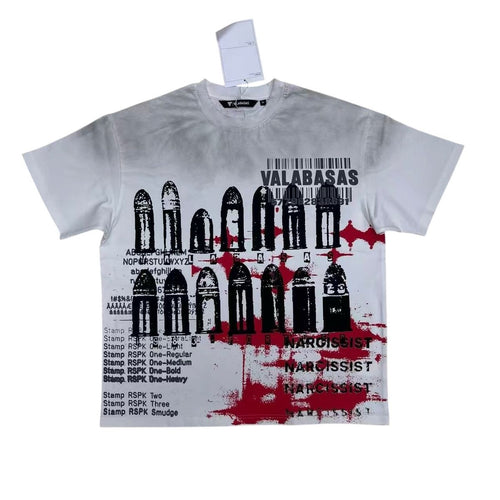 VALABASAS Narcissist White Tee