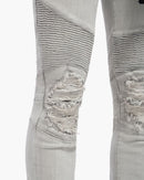 VALABASAS Mr. Biker Snow Grey Skinny Jeans