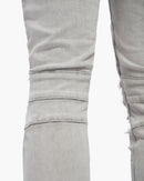 VALABASAS Mr. Biker Snow Grey Skinny Jeans