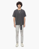VALABASAS Mr. Biker Snow Grey Skinny Jeans