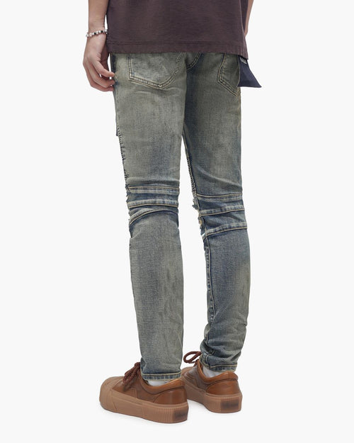 VALABASAS Mr. Biker Vintage Blue Skinny Jeans