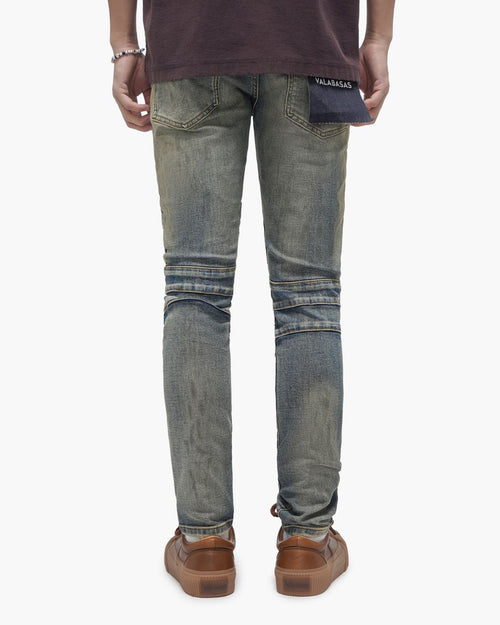 VALABASAS Mr. Biker Vintage Blue Skinny Jeans