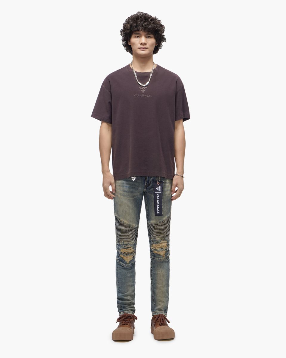 VALABASAS Mr. Biker Vintage Blue Skinny Jeans