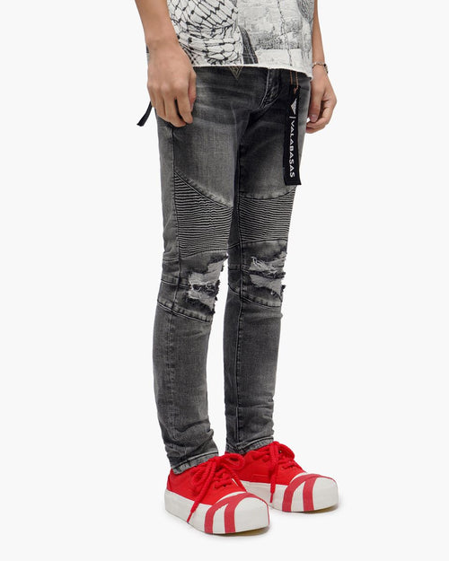 VALABASAS Mr. Biker Grey Skinny Jeans