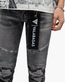VALABASAS Mr. Biker Grey Skinny Jeans