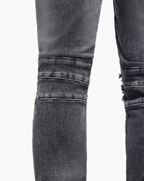 VALABASAS Mr. Biker Grey Skinny Jeans