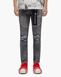 VALABASAS Mr. Biker Grey Skinny Jeans