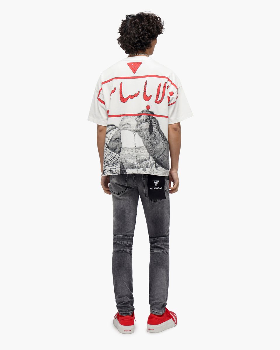 VALABASAS Mr. Biker Grey Skinny Jeans