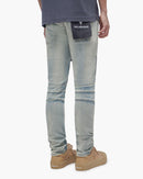 VALABASAS Mr. Biker Light Wash Skinny Jeans
