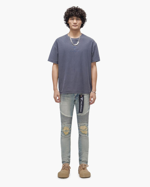 VALABASAS Mr. Biker Light Wash Skinny Jeans