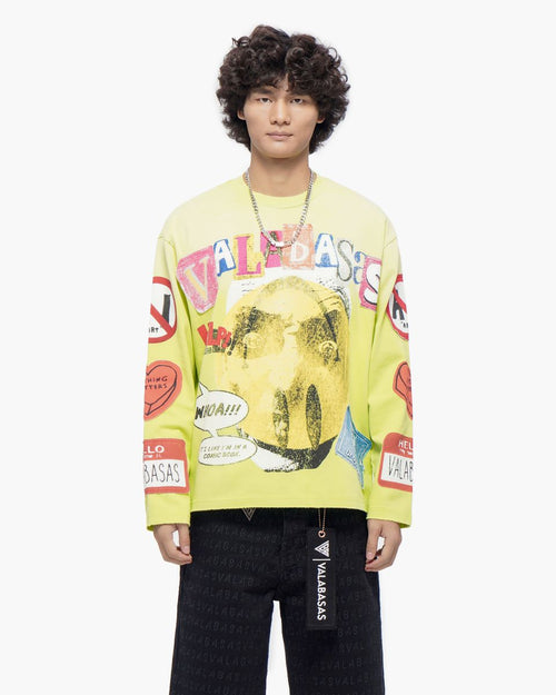 VALABASAS My Name Is Highlighter Long Sleeve Tee