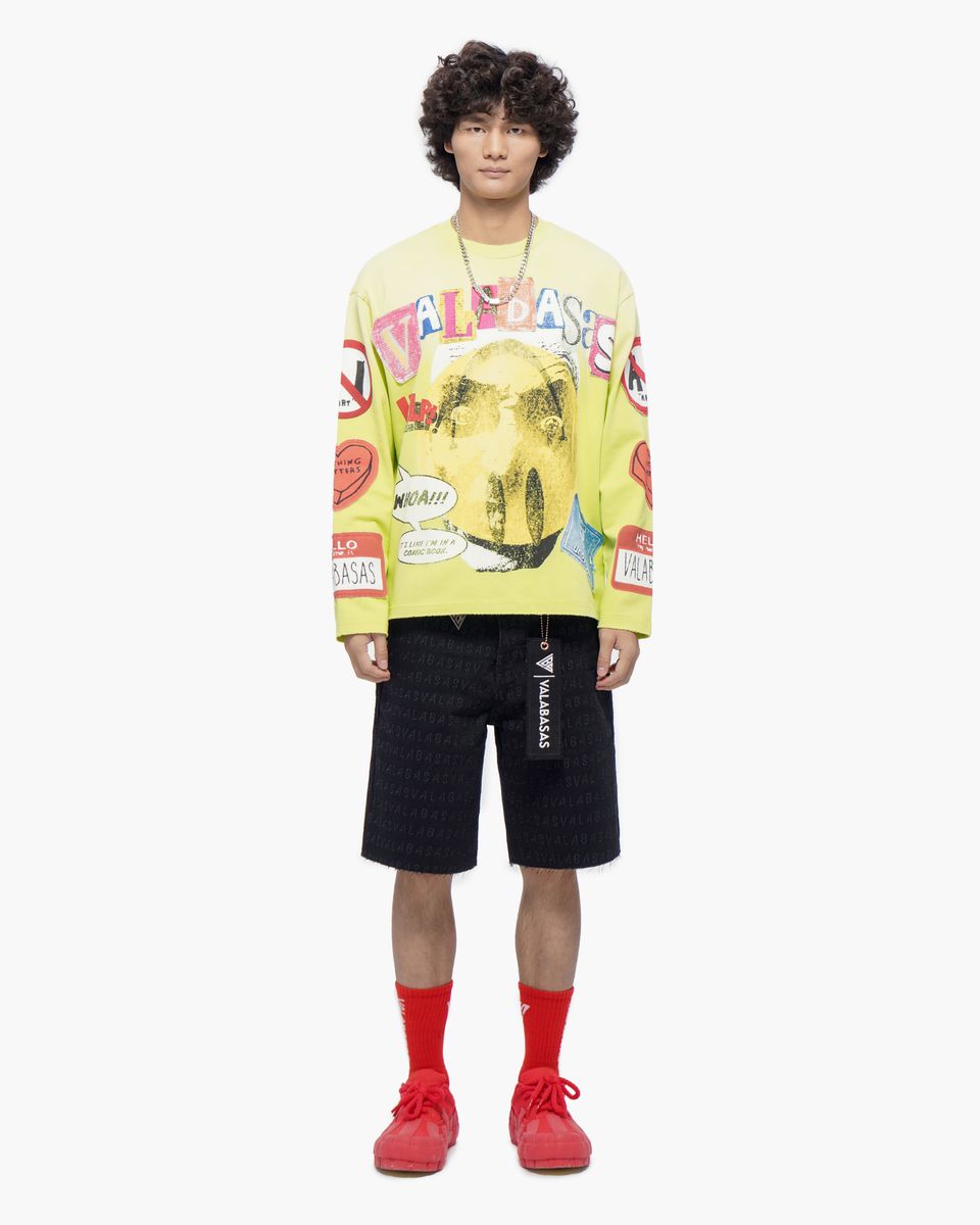 VALABASAS My Name Is Highlighter Long Sleeve Tee