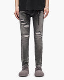 VALABASAS "Ilyas" Grey Wash Skinny Jeans