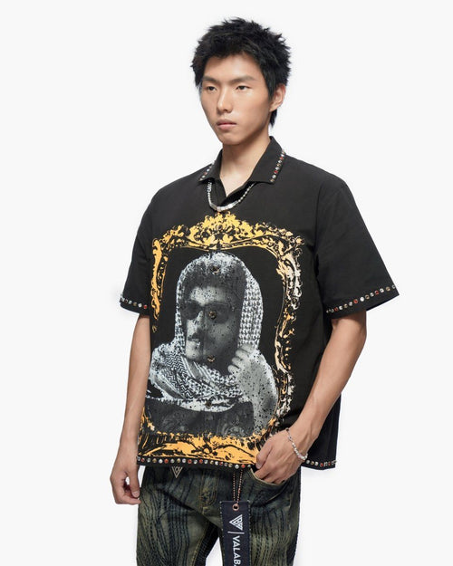VALABASAS "Framework" Black Button Down Shirt