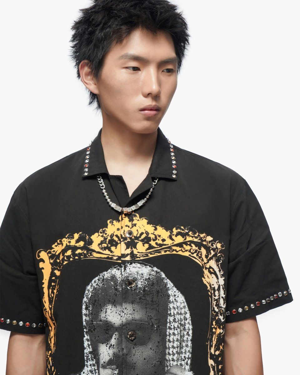 VALABASAS "Framework" Black Button Down Shirt