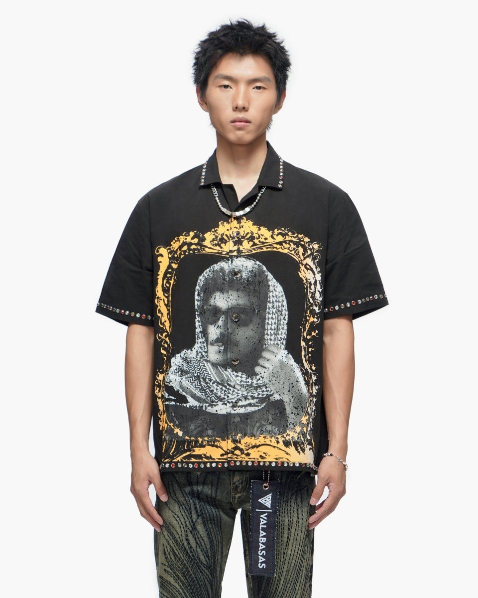 VALABASAS "Framework" Black Button Down Shirt