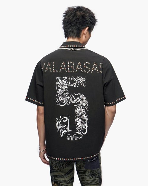 VALABASAS "Framework" Black Button Down Shirt