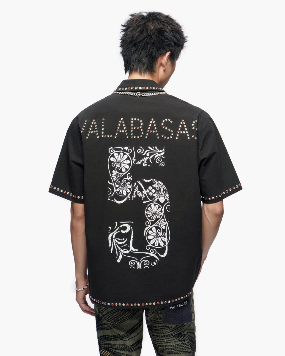 VALABASAS "Framework" Black Button Down Shirt