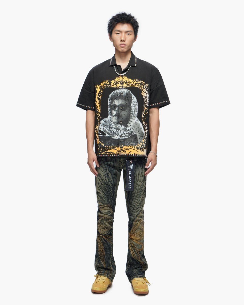 VALABASAS "Framework" Black Button Down Shirt
