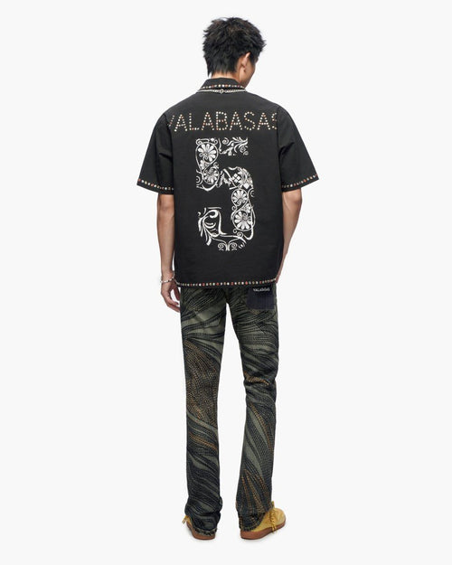 VALABASAS "Framework" Black Button Down Shirt