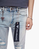 VALABASAS "Ilyas" Light Blue Wash Skinny Jeans