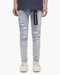 VALABASAS "Ilyas" Light Blue Wash Skinny Jeans