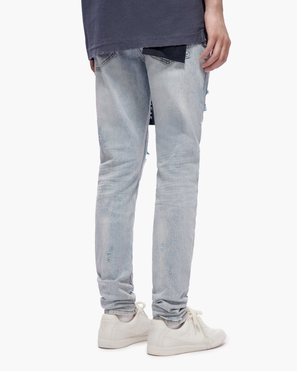 VALABASAS "Ilyas" Light Blue Wash Skinny Jeans