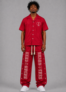 Focus Men's Heartless Nylon Shirt & Snap Pants 2-Piece Set