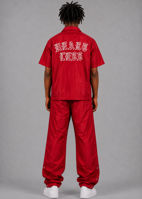 Focus Men's Heartless Nylon Shirt & Snap Pants 2-Piece Set